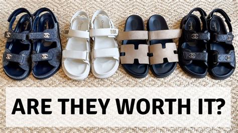 dior vs chanel dad sandals|COMPARING DAD SANDALS .